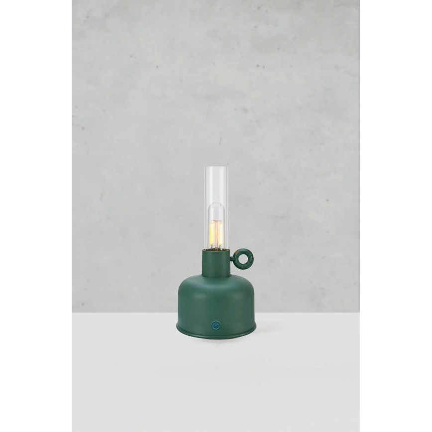 Markslöjd 108920 - LED Himmennettävä ulko ladattava pöytävalaisin ASTRID LED/2W/1200 mAh IP44 vihreä