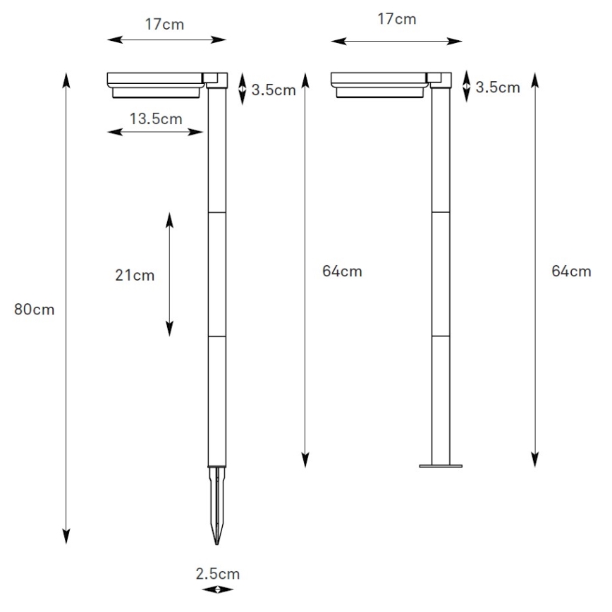 Markslöjd 108953 - himmennettävä LED-aurinkovalaisin FRAME LED/2W/3,7V 4000 mAh IP44 musta