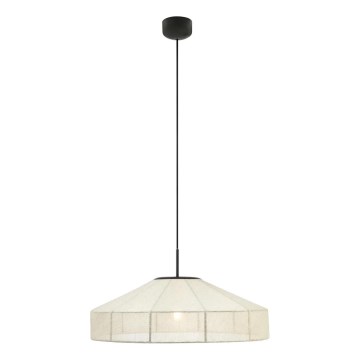 Markslöjd 108955 - Riippuvalaisin vaijerilla ALIA 1xE27/60W/230V pellava/musta