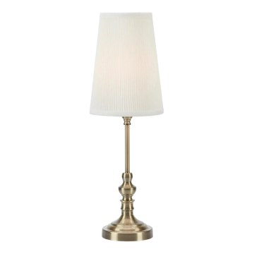 Markslöjd 108969 - Pöytävalaisin NOBLE 1xE14/40W/230V 56 cm valkoinen/messinki