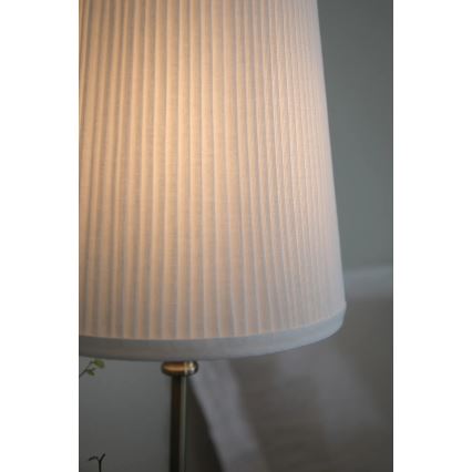 Markslöjd 108969 - Pöytävalaisin NOBLE 1xE14/40W/230V 56 cm valkoinen/messinki