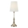 Markslöjd 108970 - NOBLE pöytävalaisin 1xE14/40W/230V 66 cm valkoinen/messinki