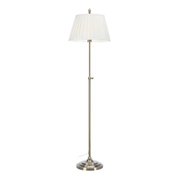 Markslöjd 108972 - Lattiavalaisin OXFORD 1xE14/40W/230V valkoinen/messinki