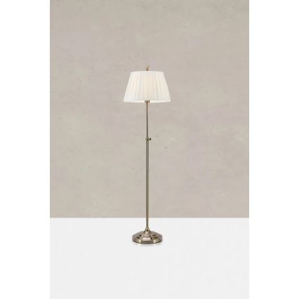 Markslöjd 108972 - Lattiavalaisin OXFORD 1xE14/40W/230V valkoinen/messinki
