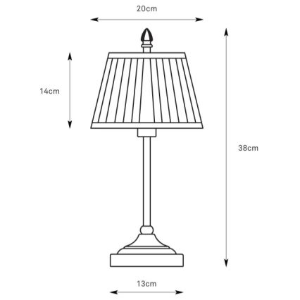 Markslöjd 108973 - Pöytävalaisin OXFORD 1xE14/40W/230V valkoinen/messinki