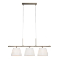 Markslöjd 108975 - OXFORD riippuvalaisin kaapelilla 3xE14/40W/230V messinki/valkoinen