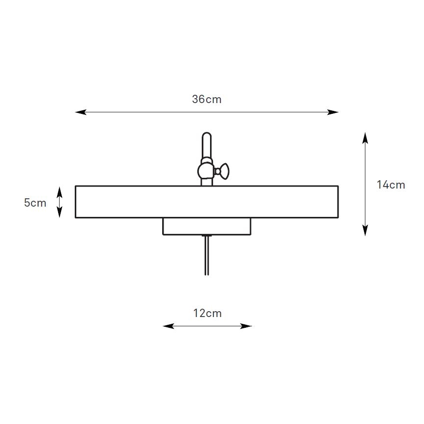 Markslöjd 108982 - Taulunvalaisin CIGLIA 2xE14/40W/230V messinki