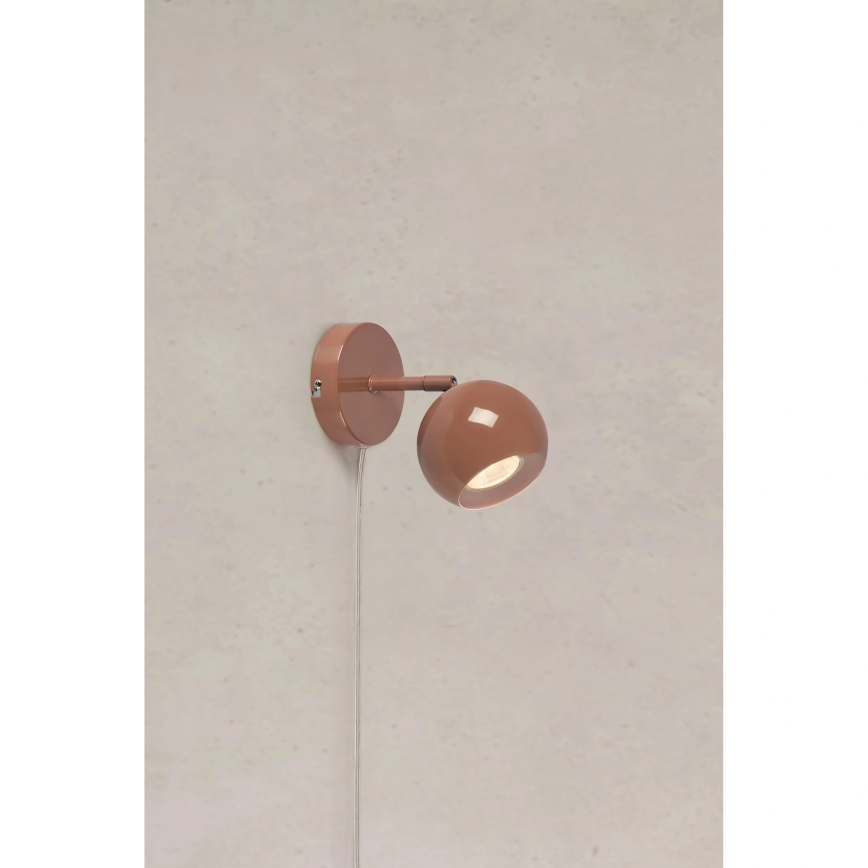 Markslöjd 108984 - Seinään asennettava kohdevalaisin POP 1xGU10/7W/230V ruskea