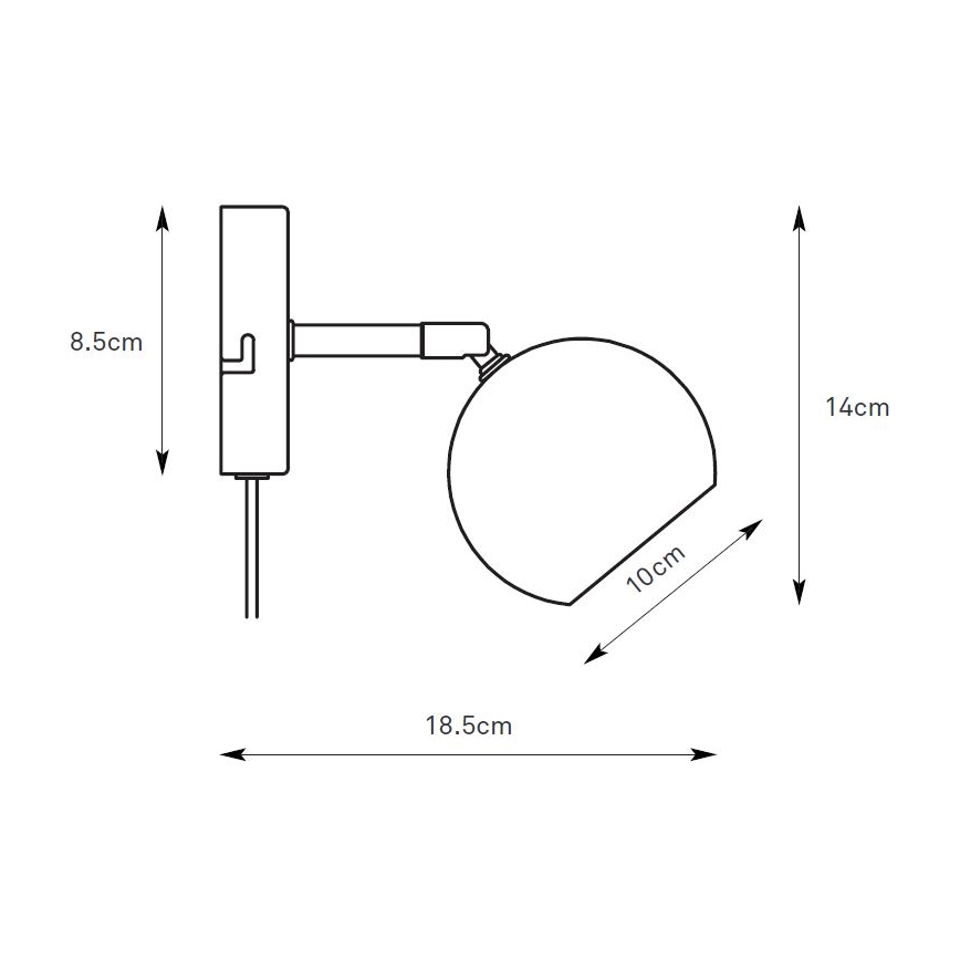 Markslöjd 108984 - Seinään asennettava kohdevalaisin POP 1xGU10/7W/230V ruskea