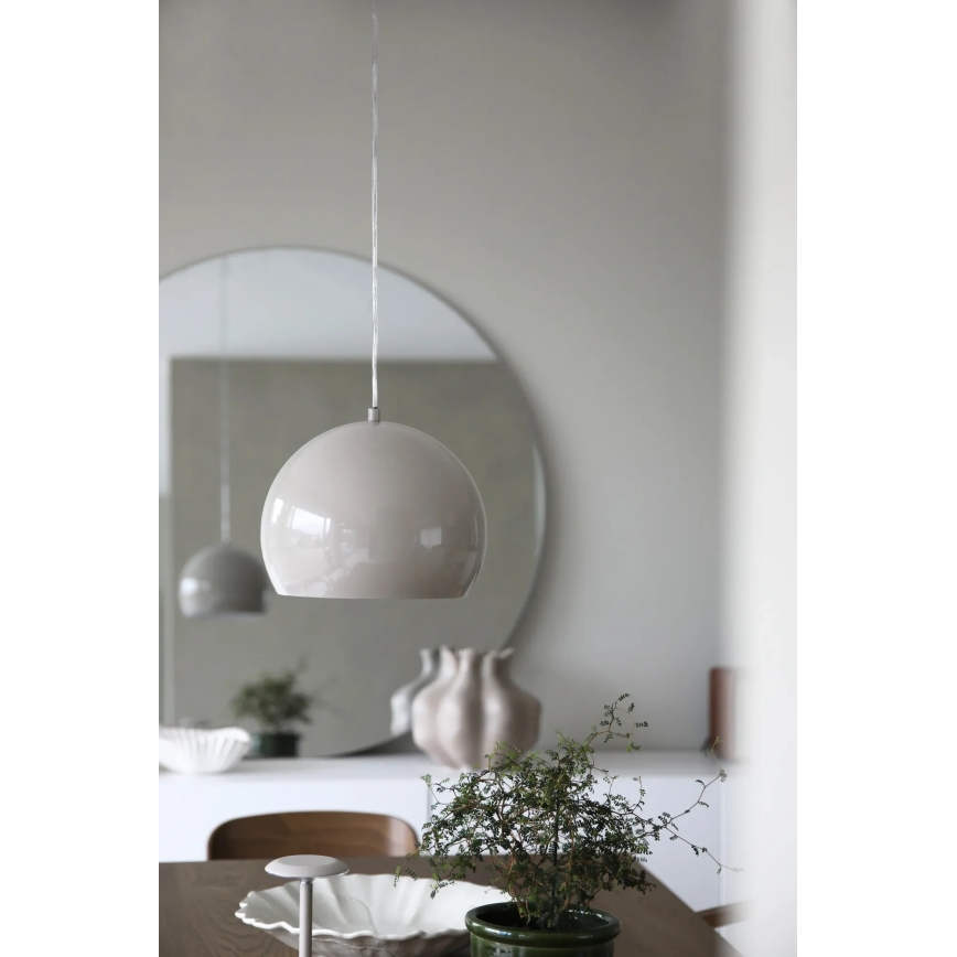 Markslöjd 108986 - Riippuvalaisin vaijerilla POP 1xE27/40W/230V halkaisija 28 cm harmaa