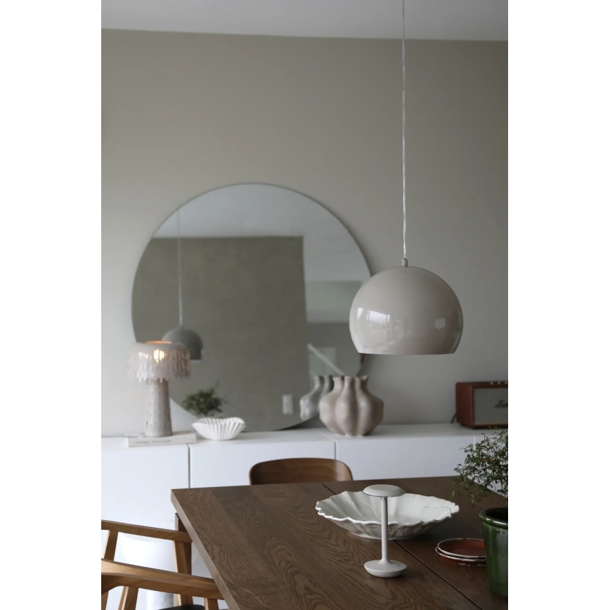 Markslöjd 108986 - Riippuvalaisin vaijerilla POP 1xE27/40W/230V halkaisija 28 cm harmaa