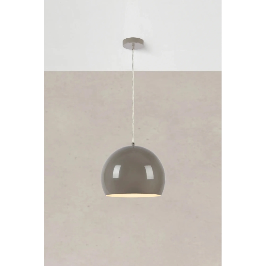 Markslöjd 108986 - Riippuvalaisin vaijerilla POP 1xE27/40W/230V halkaisija 28 cm harmaa