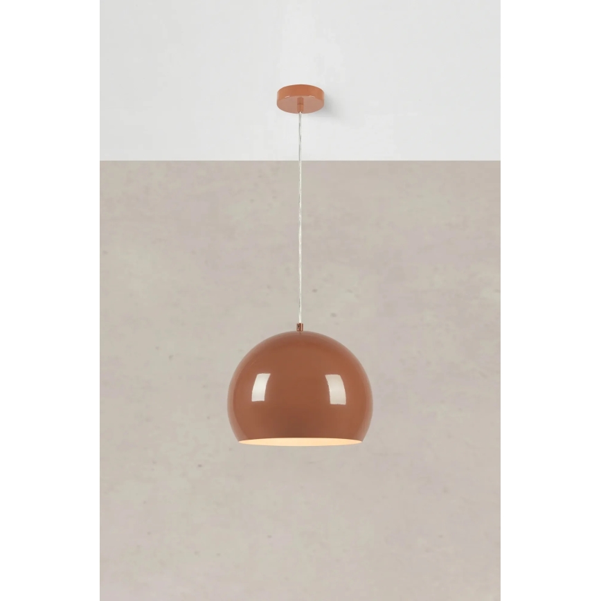 Markslöjd 108987 - POP-riippuvalaisin johdolla 1xE27/40W/230V, halkaisija 28 cm, ruskea