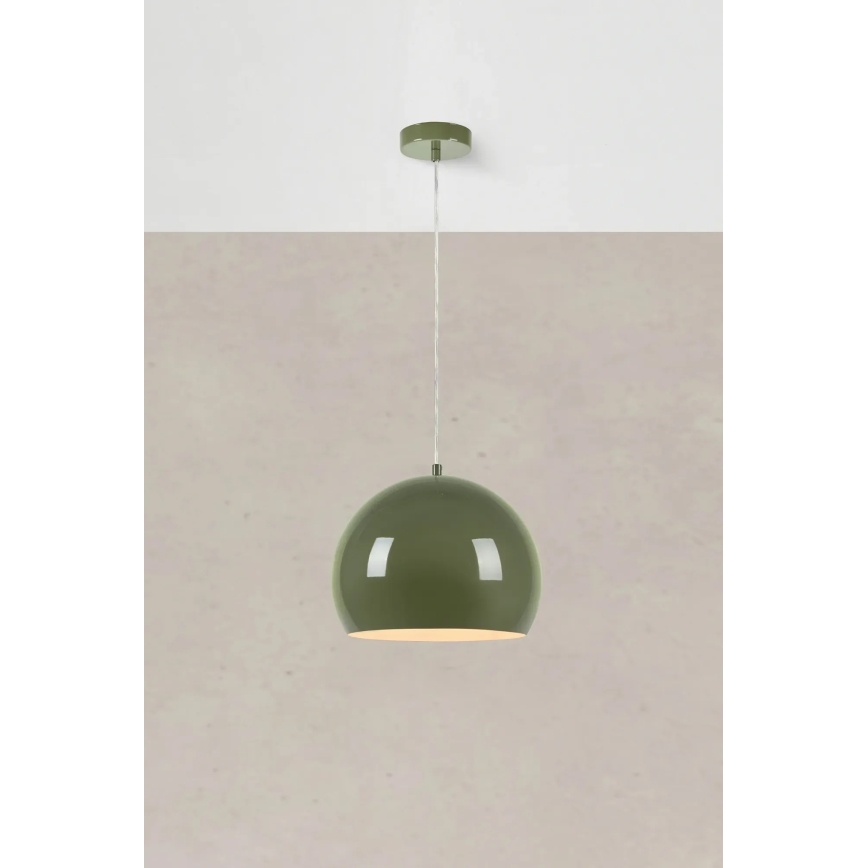 Markslöjd 108988 - POP-riippuvalaisin, johdolla, 1xE27/40W/230V, Ø 28 cm, vihreä