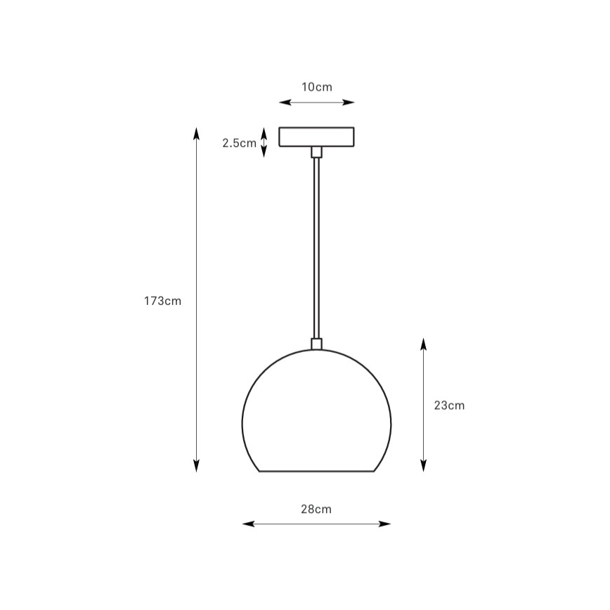 Markslöjd 108988 - POP-riippuvalaisin, johdolla, 1xE27/40W/230V, Ø 28 cm, vihreä