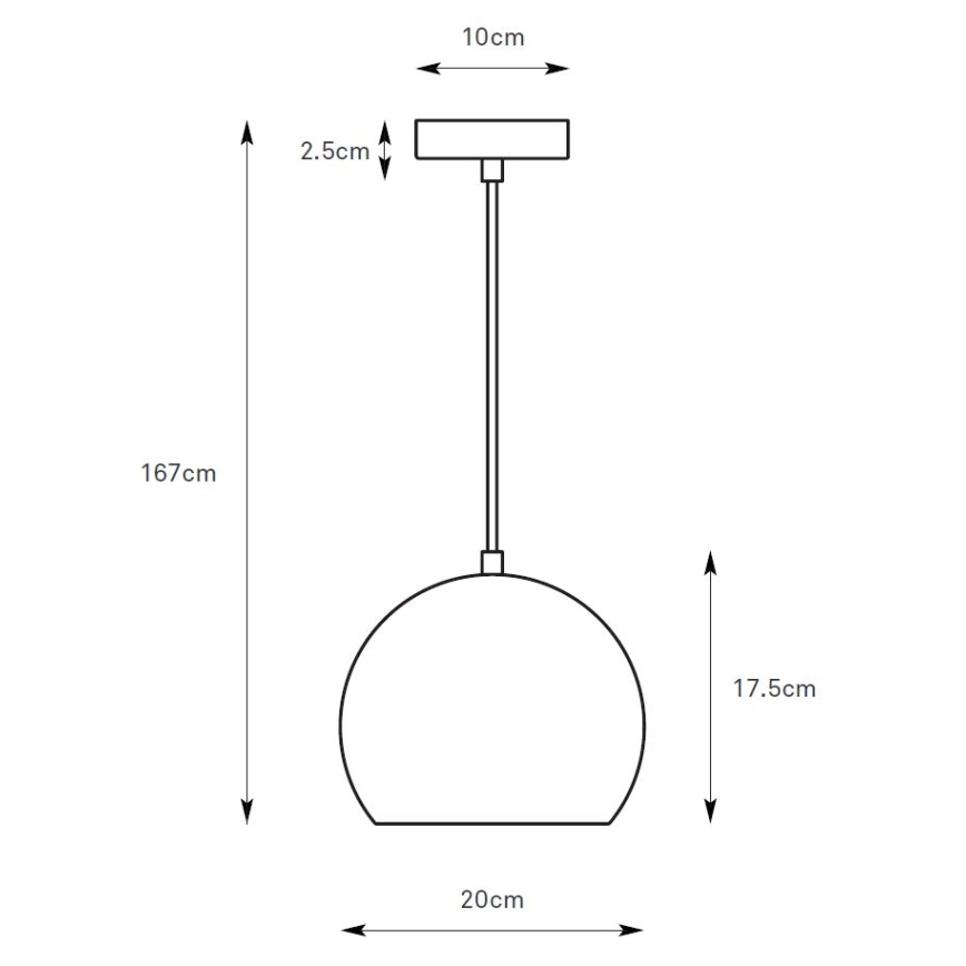 Markslöjd 108990 - Riippuvalaisin vaijerilla POP 1xGU10/7W/230V halkaisija 20 cm ruskea