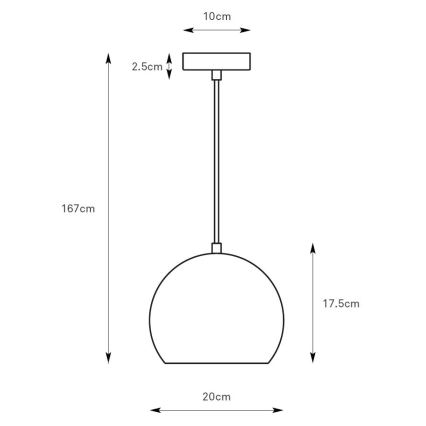 Markslöjd 108991 - POP vaijerikiinnitteinen riippuvalaisin, 1xGU10/7W/230V, halkaisija 20 cm, vihreä