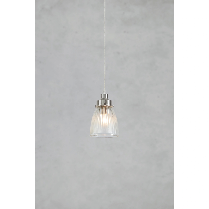 Markslöjd 109009 - BELLIS-riippuvalaisin vaijerilla 1xE14/40W/230V mattakromi