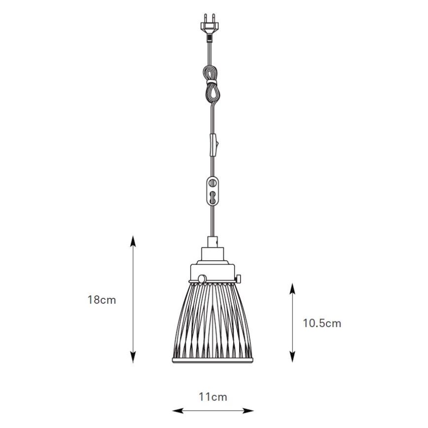 Markslöjd 109010 - Riippuvalaisin kaapelilla BELLIS 1xE14/40W/230V messinki