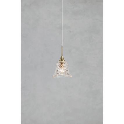 Markslöjd 109011 - Riippuvalaisin johdolla LUNA 1xE14/40W/230V messinki