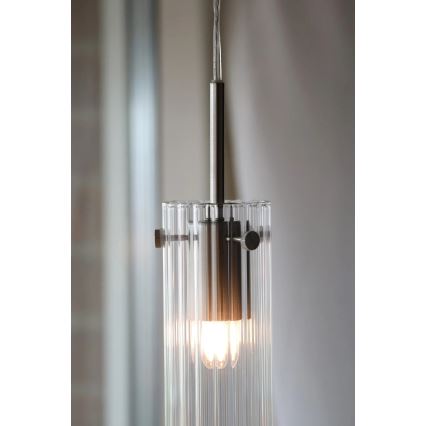 Markslöjd 109013 - Riippuvalaisin vaijerilla TIBIA 1xE14/40W/230V kirkas/messinki