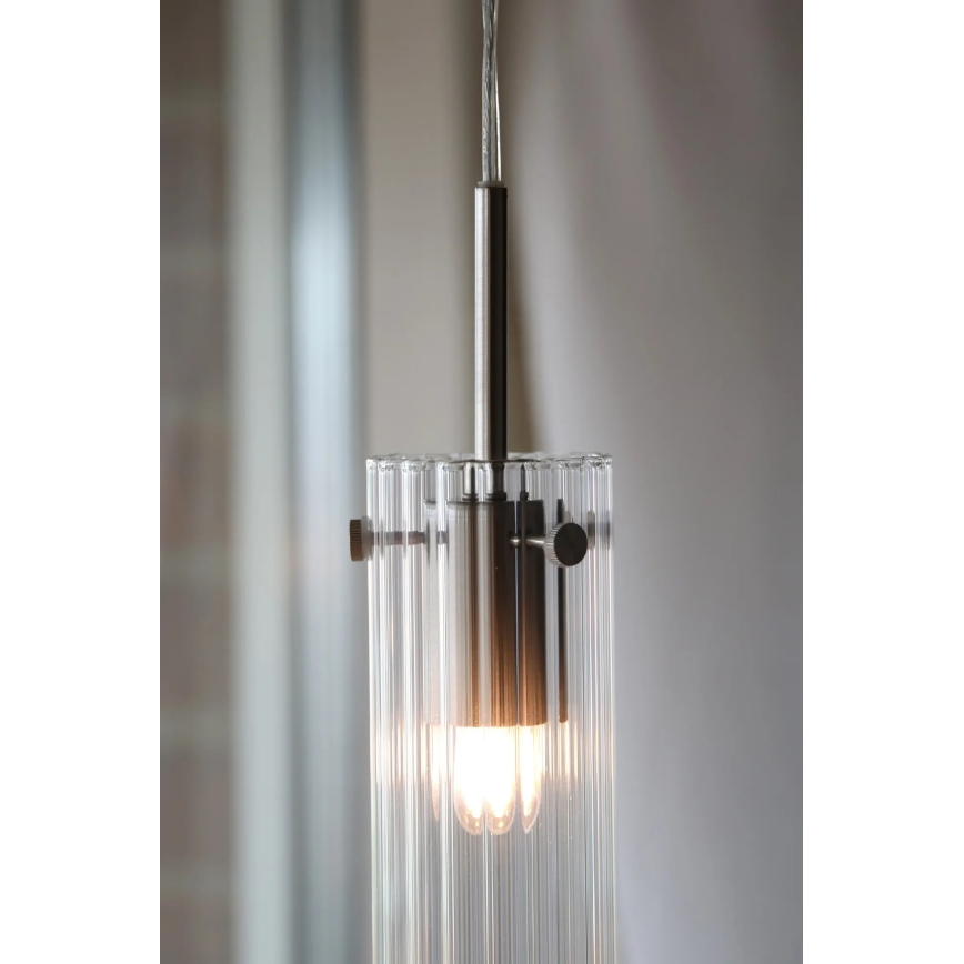 Markslöjd 109013 - Riippuvalaisin vaijerilla TIBIA 1xE14/40W/230V kirkas/messinki