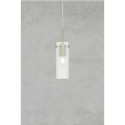 Markslöjd 109013 - Riippuvalaisin vaijerilla TIBIA 1xE14/40W/230V kirkas/messinki