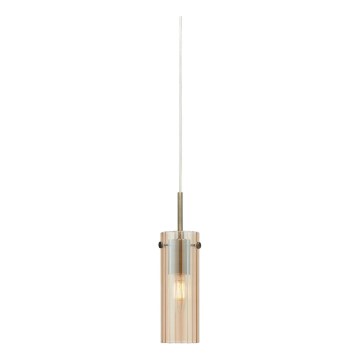 Markslöjd 109015 - TIBIA-riippuvalaisin kaapelilla, 1xE14/40W/230V, savunbeige/messinki