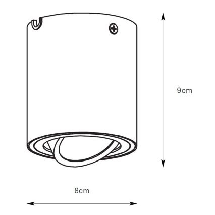 Markslöjd 109020 - LED himmennettävä kohdevalaisin DIRETTO LED/5W/230V CRI 90 valkoinen