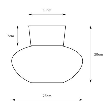 Markslöjd 109025 - Kattovalaisin MALAGA 1xE27/40W/230V, halkaisija 25 cm, mattakromi