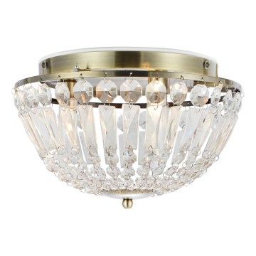 Markslöjd 109031 - Kylpyhuoneen kattovalaisin ESTELLE 3xG9/20W/230V halkaisija 30 cm IP44 messinki