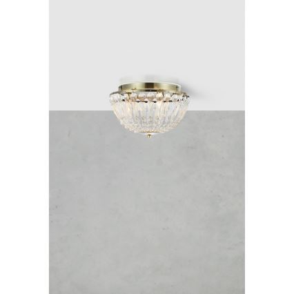 Markslöjd 109031 - Kylpyhuoneen kattovalaisin ESTELLE 3xG9/20W/230V halkaisija 30 cm IP44 messinki