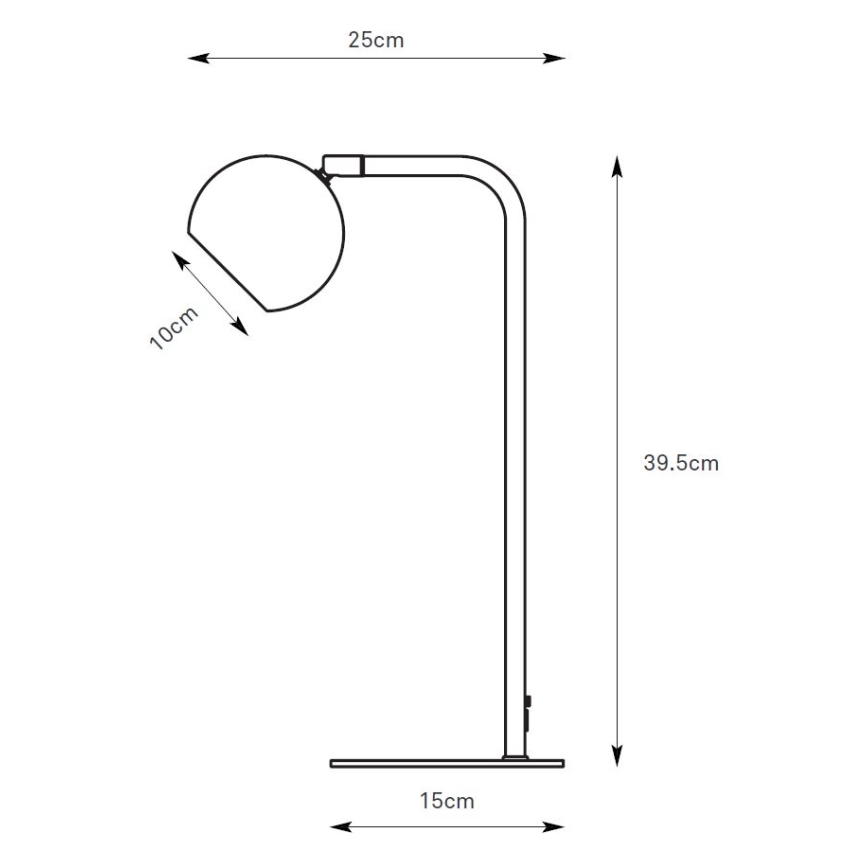 Markslöjd 109032 - Pöytälamppu POP 1xGU10/7W/230V harmaa