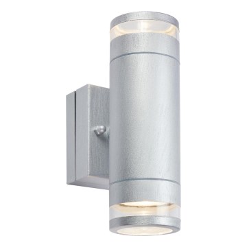 Markslöjd 109106 - himmennettävä LED-ulkoseinävalaisin LUNO 2xLED/4,9W/230V IP65 hopea