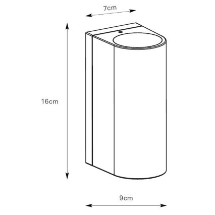 Markslöjd 109110 - himennettävä LED-ulkoseinävalaisin ALOR 2xLED/4,9W/230V IP65 musta