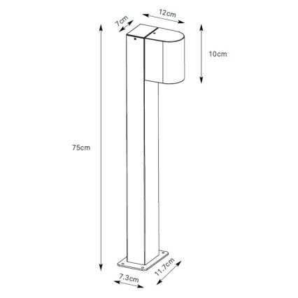Markslöjd 109113 - himmennettävä LED-ulkovalaisin ALOR LED/4,9W/230V IP65 musta