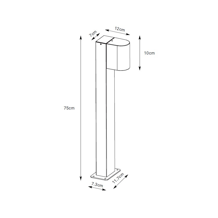 Markslöjd 109113 - himmennettävä LED-ulkovalaisin ALOR LED/4,9W/230V IP65 musta