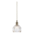 Markslöjd 109136 - Riippuvalaisin vaijerilla GOTA 1xE14/40W/230V halkaisija 13 cm messinki/kirkas