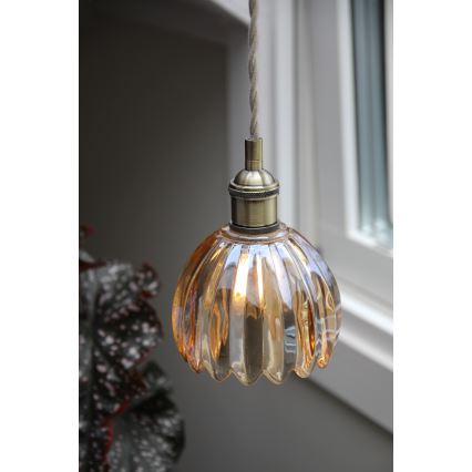 Markslöjd 109137 - Vaijeririippuvalaisin GOTA 1xE14/40W/230V savunbeige/messinki