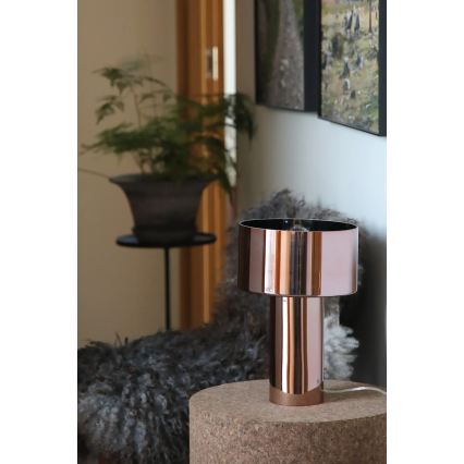 Markslöjd 109146 - CORIN ruusukultainen pöytävalaisin 1xE27/60W/230V