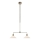 Markslöjd 109160 - VELA varrellinen kattokruunu 2xE27/60W/230V, valkoinen/messinki