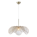 Markslöjd 109170 - Riippuvalaisin STYRKA vaijerilla 1xE27/40W/230V, halkaisija 75 cm, beige