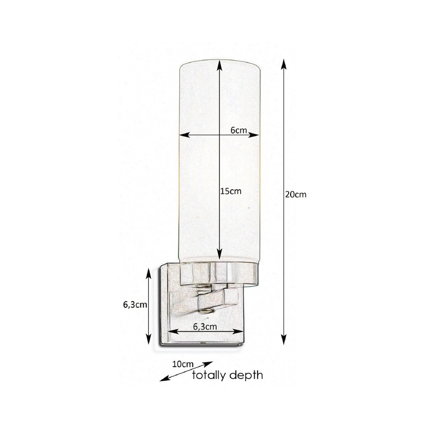 Markslöjd 234744 - Kylpyhuoneen seinävalaisin STELLA 1xE14/40W/230V IP44