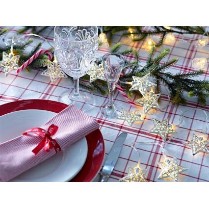 Markslöjd 703173 - LED-jouluketju LILLAN LED/3xAA 2,1m lämpimänvalkoinen