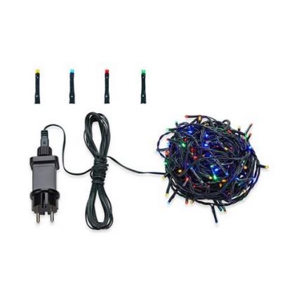 Markslöjd 703358 - SKEN LED-ulkovaloketju 80 × LED, 13 m, IP44, monivärinen