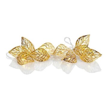 Markslöjd 703859 - LED koristevaloketju LEAF LED/3xAA 1,85m lämmin valkoinen