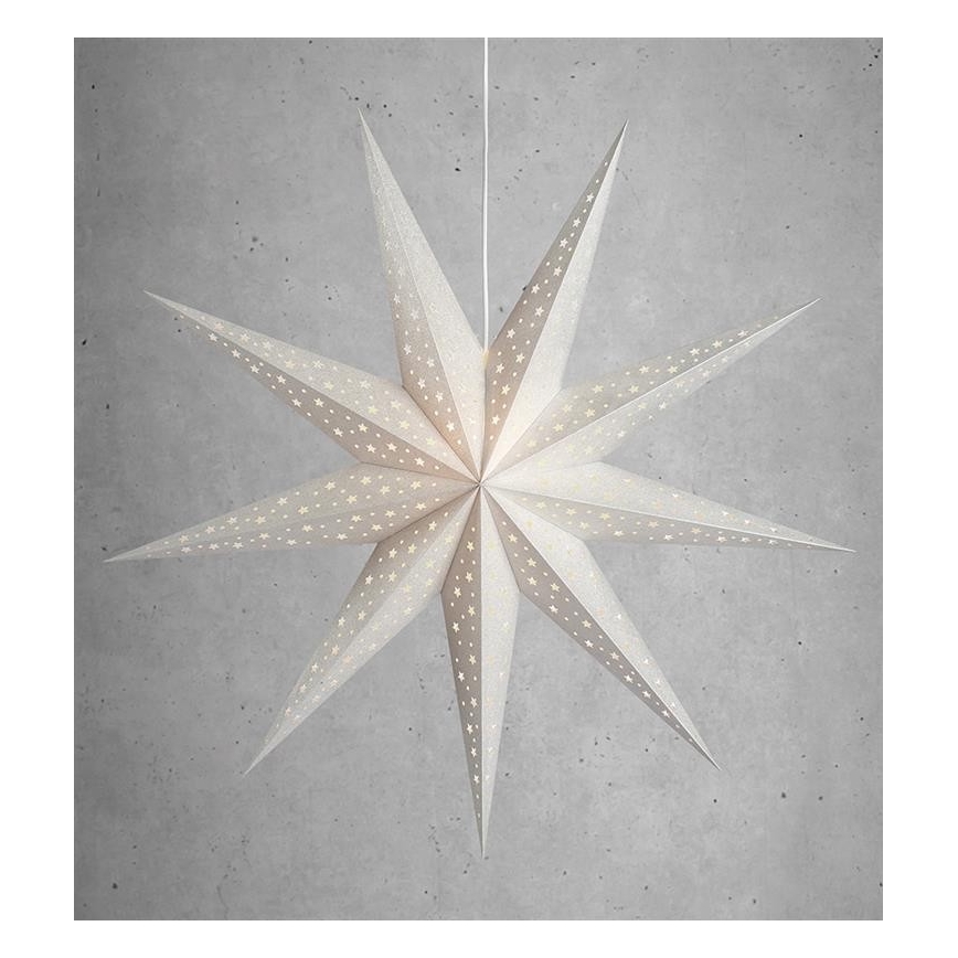 Markslöjd 704418 - joulukoristeet SOLVALLA 1xE14/25W/230V hopea 100 cm