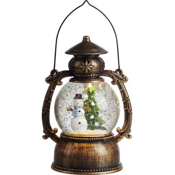 Markslöjd 705053 - LED-joulukoriste LOTHAR LED/0,15W/3xAA lyhty pronssi