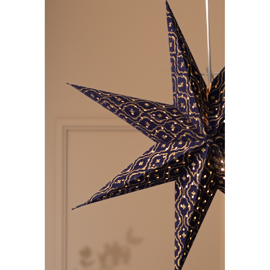 Markslöjd 705317 - Joulukoriste BAROQUE 1xE14/25W/230V, halkaisija 75 cm, sininen