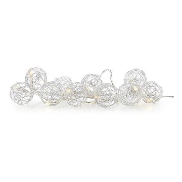 Markslöjd 705442 - LED-koristevaloketju ZOO 10xLED/2xAA 1,6m lämmin valkoinen